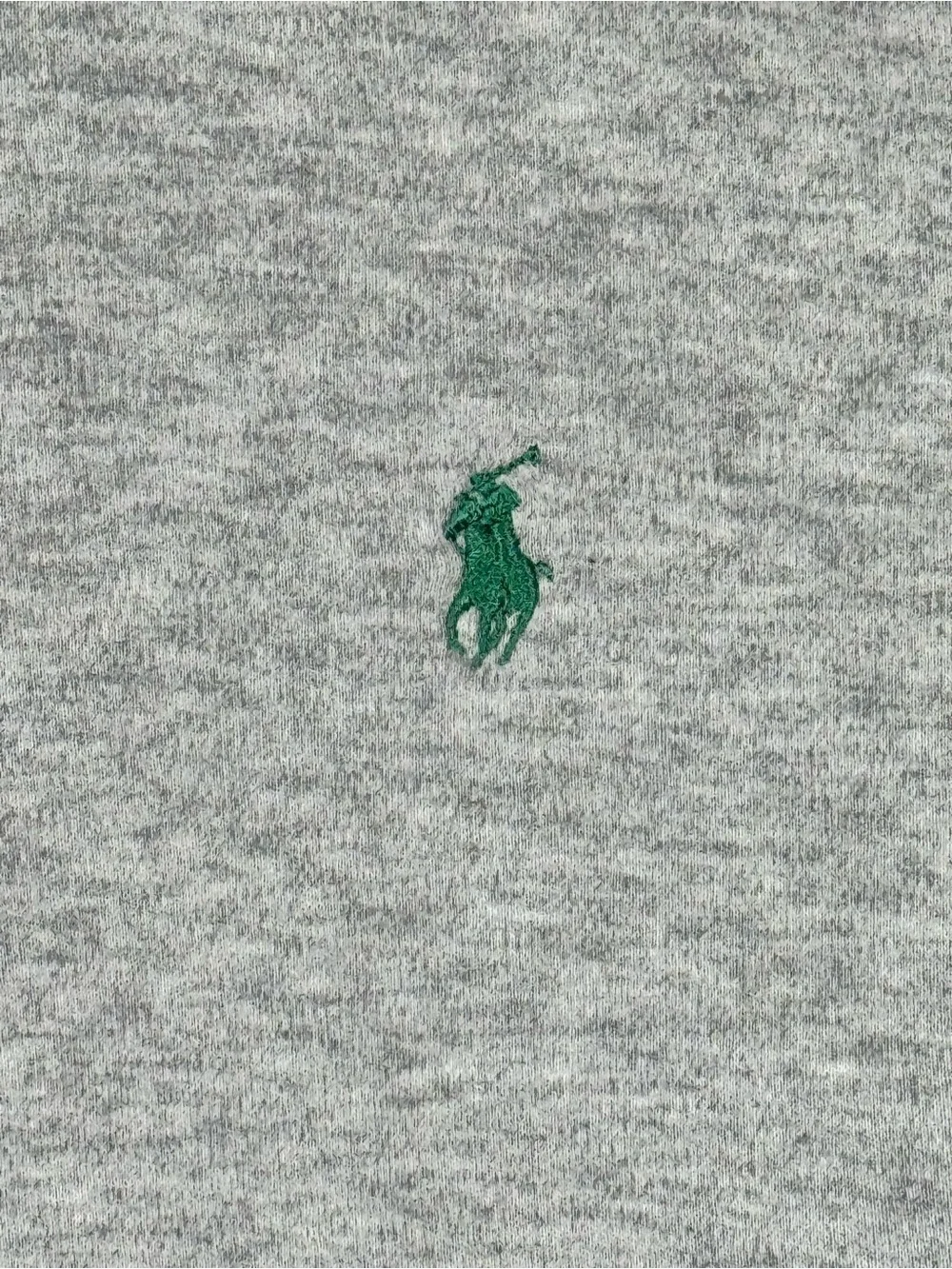 Polo Golf Ralph Lauren Vintage Quarter Zip Sweatshirt Mens L Gray Green Pony